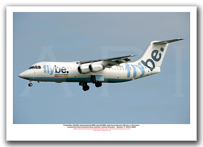 G-JEBC - Flybe BAe 146-300  (Msn E3189) - 02