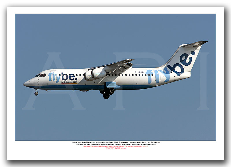 G-JEBD - Flybe BAe 146-300  (Msn E3191) - 02