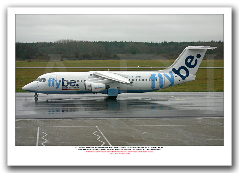G-JEBE - Flybe BAe 146-300  (Msn E3206) - 01