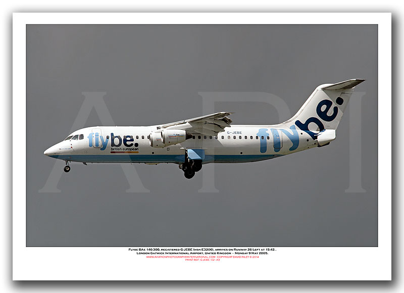 G-JEBE - Flybe BAe 146-300  (Msn E3206) - 02