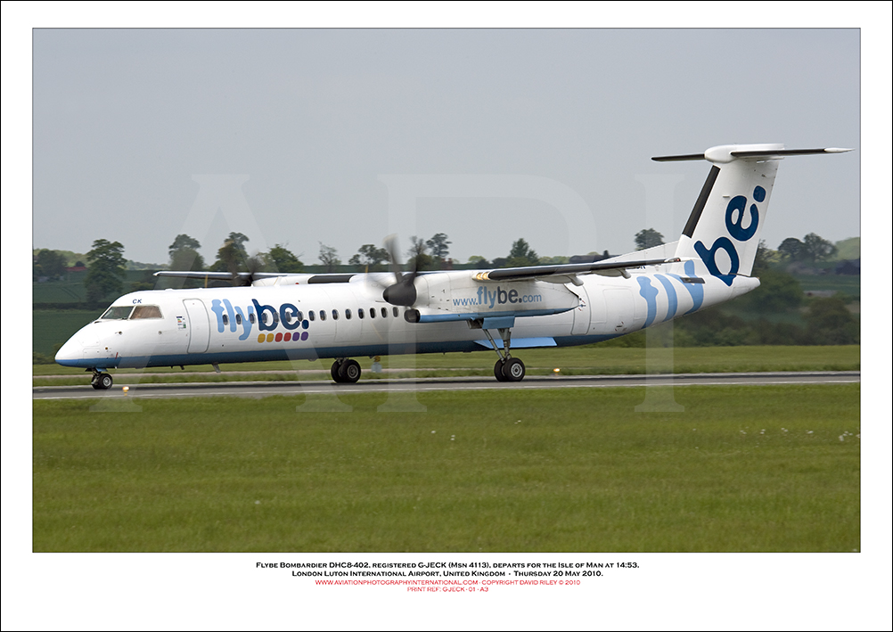 G-JECK - Flybe Bombardier DHC8-402  (Msn 4113) - 01