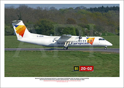 G-JEDB - Flybe Bombardier DHC8-311  (Msn 323) - 01