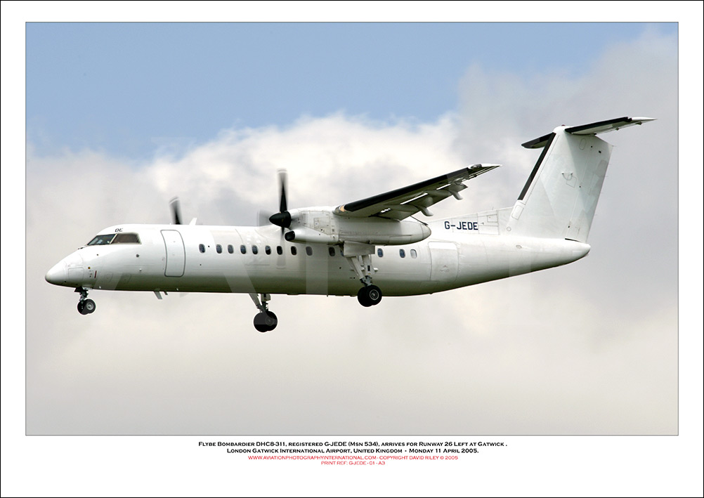 G-JEDE - Flybe Bombardier DHC8-311  (Msn 534) - 01