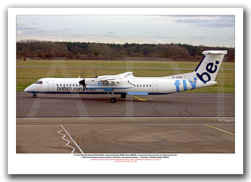 G-JEDK - Flybe Bombardier DHC8-402  (Msn 4065) - 01