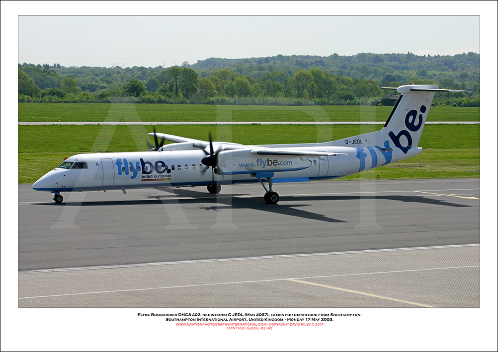 G-JEDL - Flybe Bombardier DHC8-402  (Msn 4067) - 02