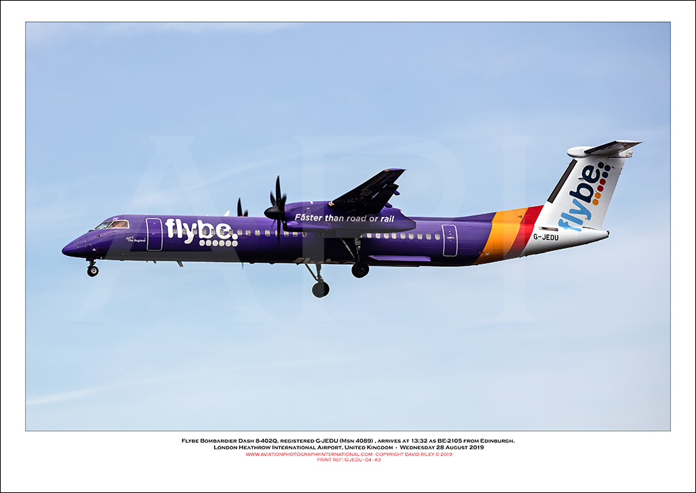 G-JEDU - Flybe Bombardier DHC8-402  (Msn 4089) - 04