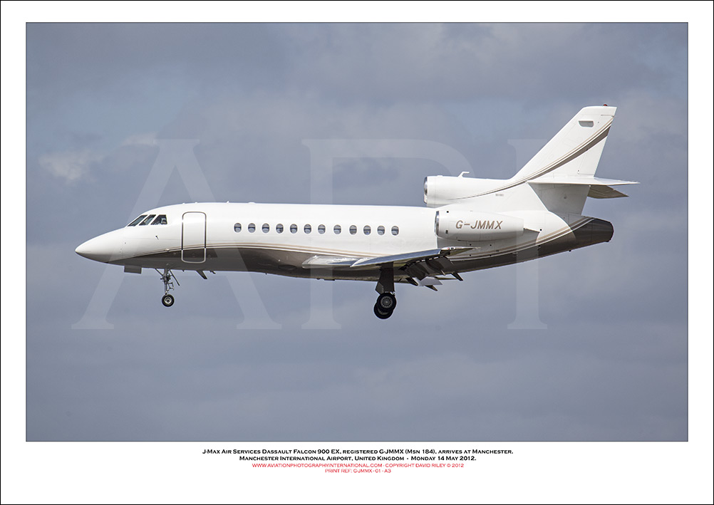 G-JMMX - J-Max Air Services Dassault Falcon 900 EX, (Msn 184) - 01