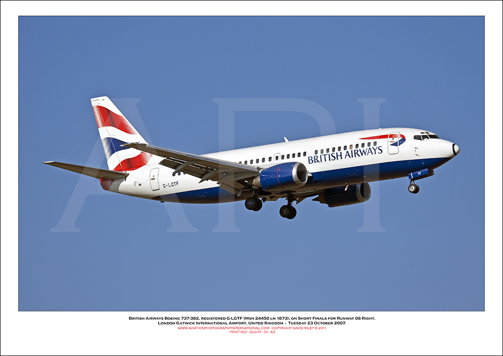 G-LGTF - British Airways Boeing 737-382 (Msn 24450 ln 1873) - 01