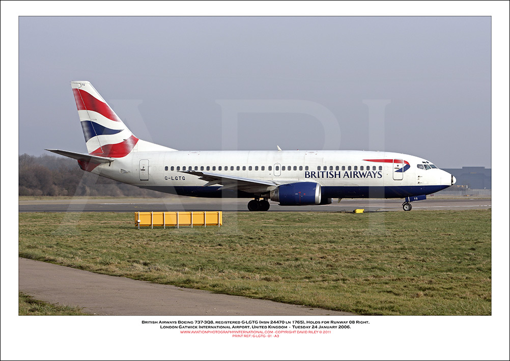 G-LGTG - British Airways Boeing 737-3Q8 (Msn 24470 ln 1765) - 01