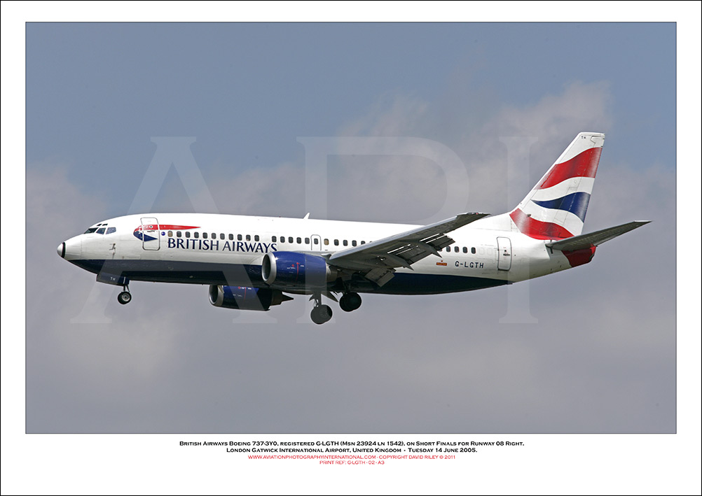 G-LGTH - British Airways Boeing 737-3YO (Msn 23924 ln 1542) - 02