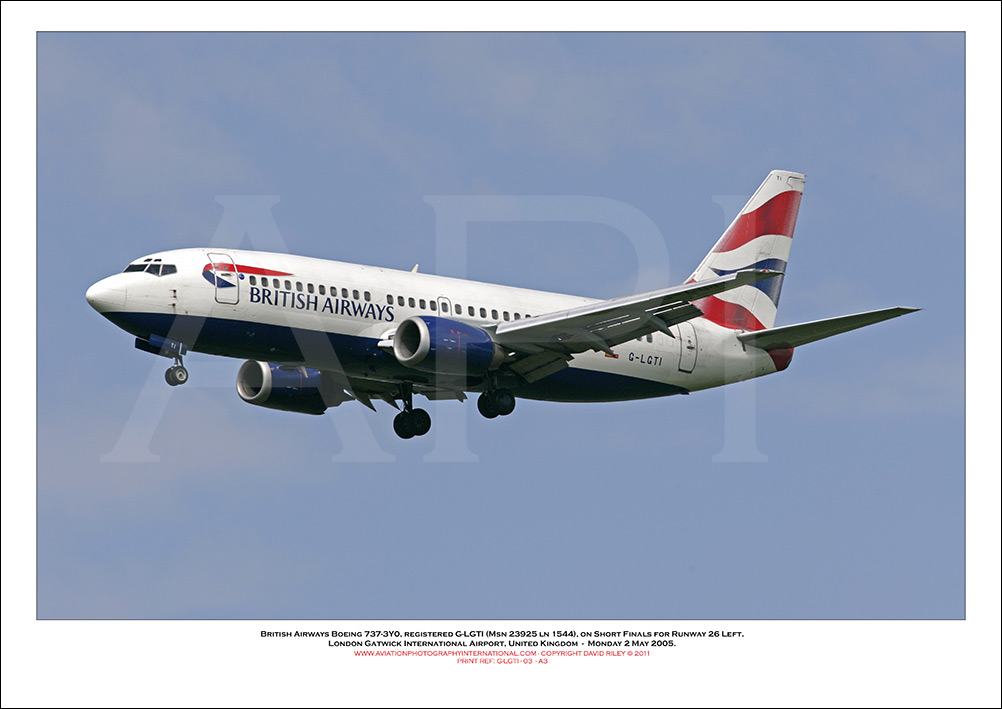 G-LGTI - British Airways Boeing 737-3YO (Msn 23925 ln 1544) - 03