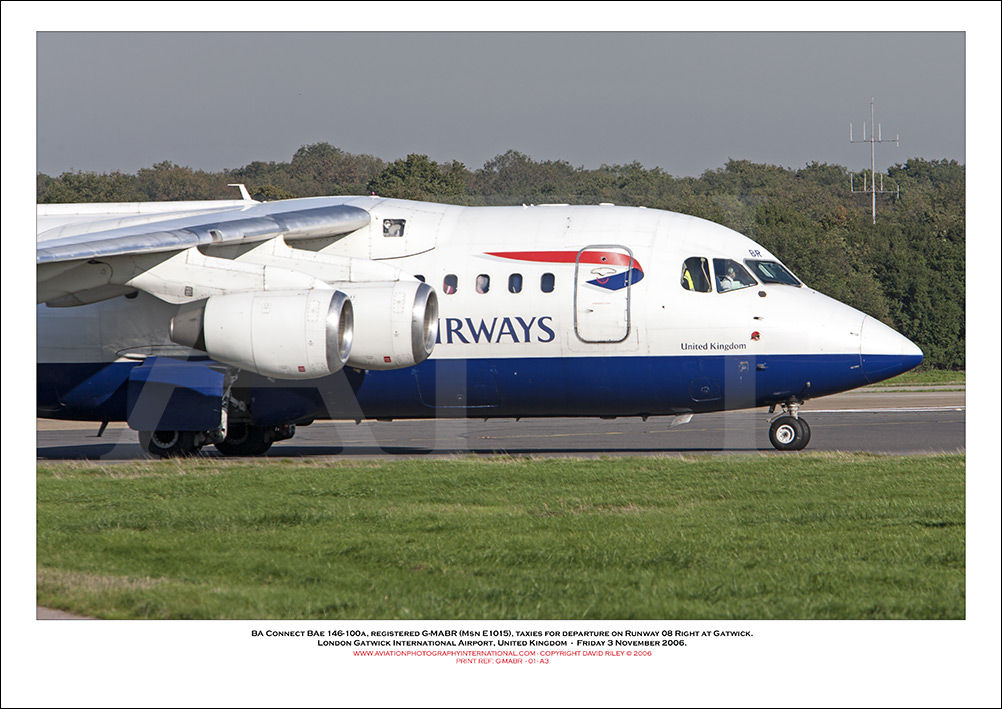 G-MABR  - BA Connect BAe 146-100a  (Msn E1015) - 01