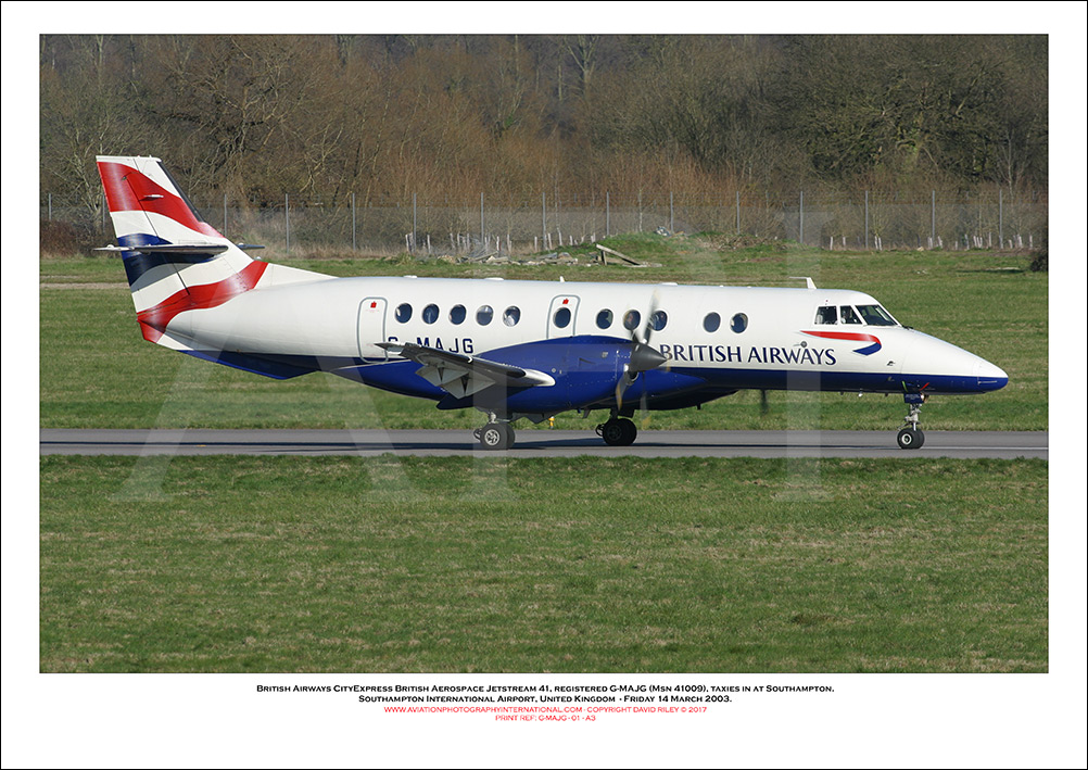 G-MAJG - British Airways CitiExpress British Aerospace Jetstream 41 (Msn 41009) - 01