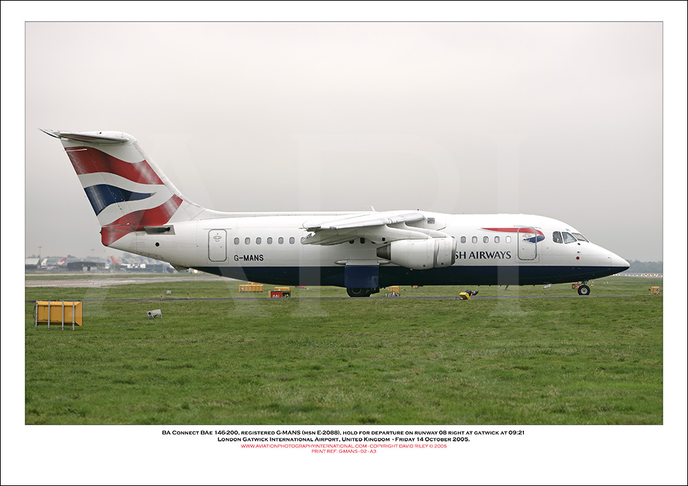 G-MANS - British Airways CitiExpress BAe 146-200  (Msn E-2088) - 02