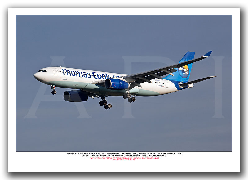 G-MDBD - Thomas Cook Airlines Airbus A330-243 (Msn 265) - 01