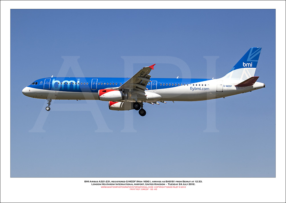 G-MEDF - BMI Airbus A321-231 (Msn 1690) - 02