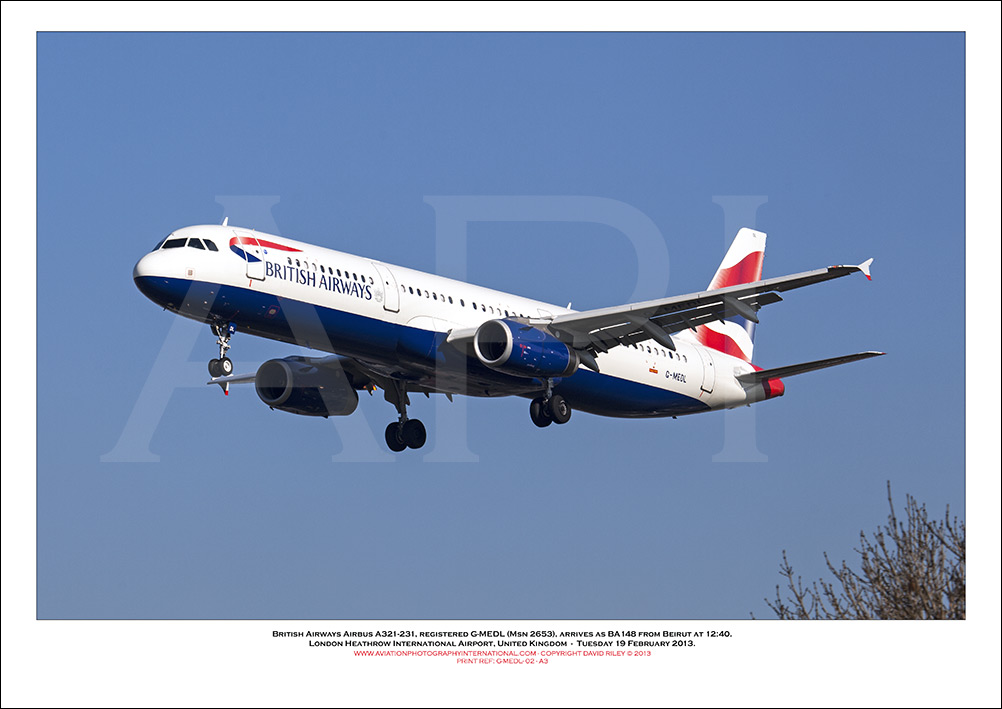 G-MEDL - British Airways Airbus A321-231 (Msn 2653 ) - 02