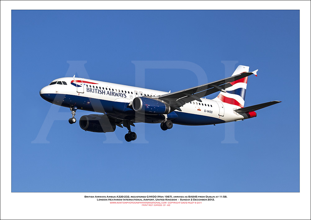 G-MIDO - British Airways Airbus A320-232 (Msn 1987) - 01