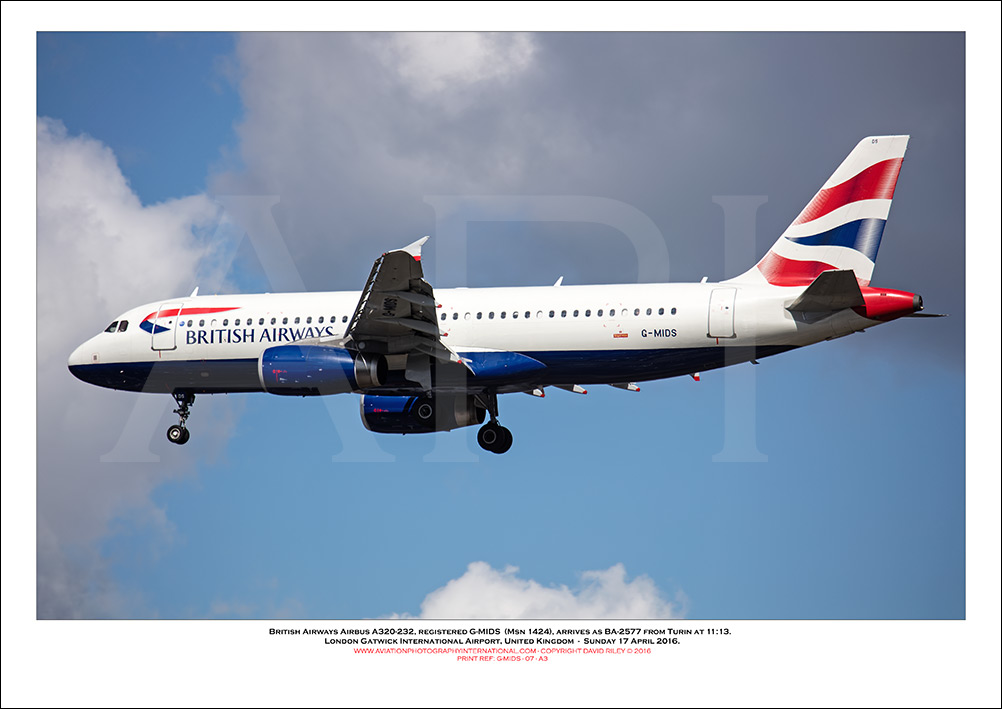 G-MIDS - British Airways Airbus A320-232 (Msn 1424) - 07