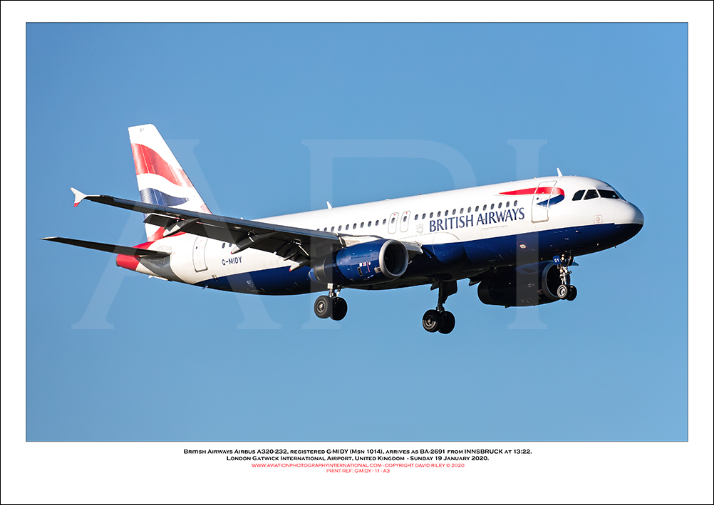 G-MIDY - British Airways Airbus A320-232 (Msn 1014) - 11