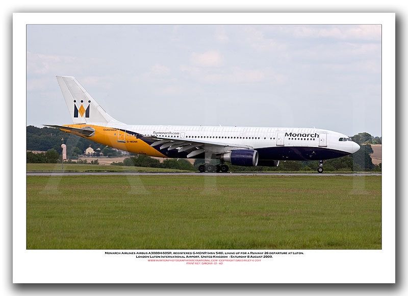 G-MONR - Monarch Airlines Airbus A300B4-605R  (Msn 540) - 01
