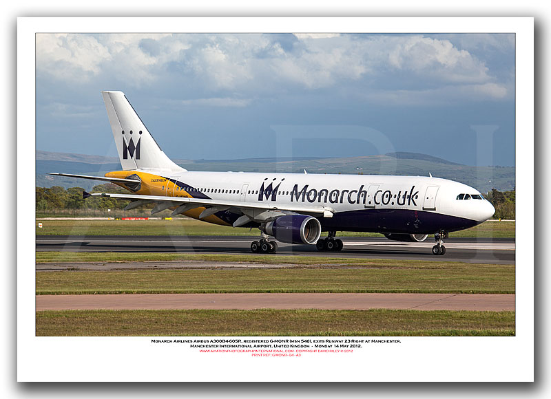 G-MONR - Monarch Airlines Airbus A300B4-605R  (Msn 540) - 04