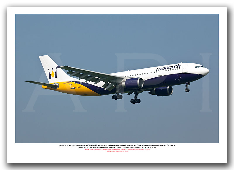 G-OJMR - Monarch Airlines Airbus A300B4-605R  (Msn 605) - 01
