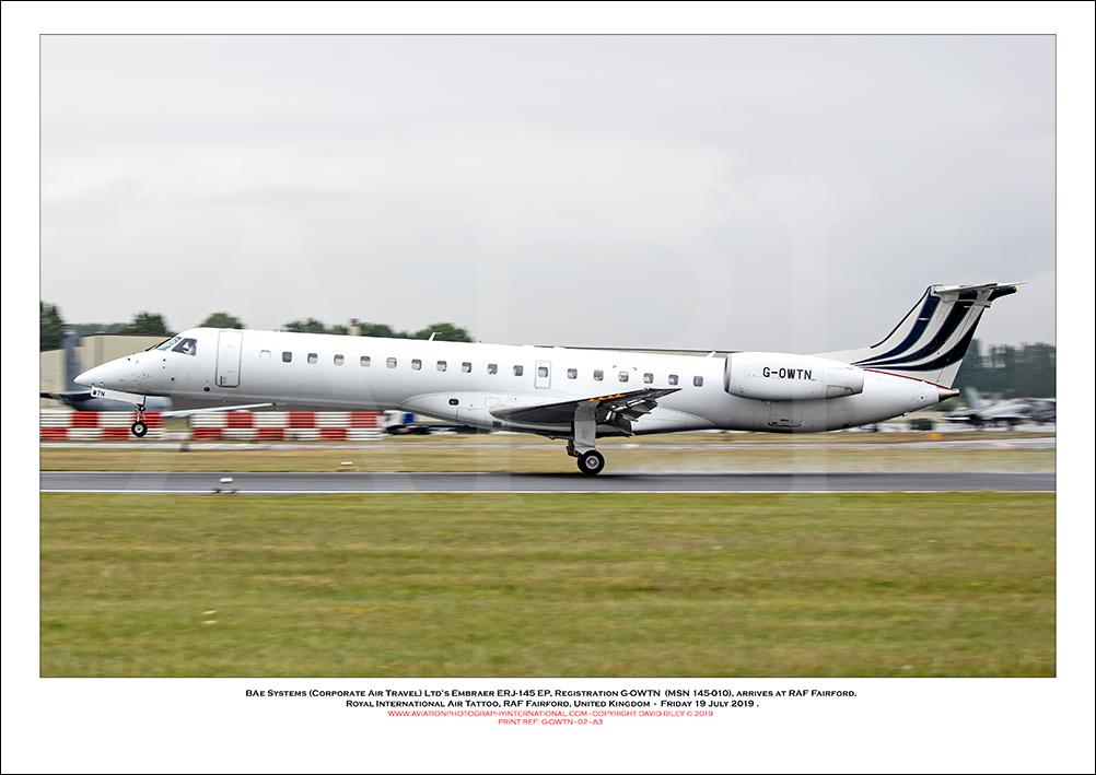 G-OWTN BAe Systems (Corporate Air Travel) Ltd�s Embraer ERJ-145 EP (Msn145-010) - 03
