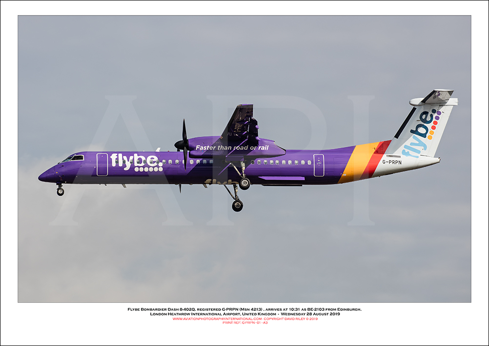G-PRPN - Flybe Bombardier DHC8-402  (Msn 4213) - 01