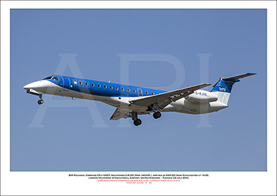 G-RJXE - BMI Regional Embraer ERJ-145E EP (Msn 145245) - 01