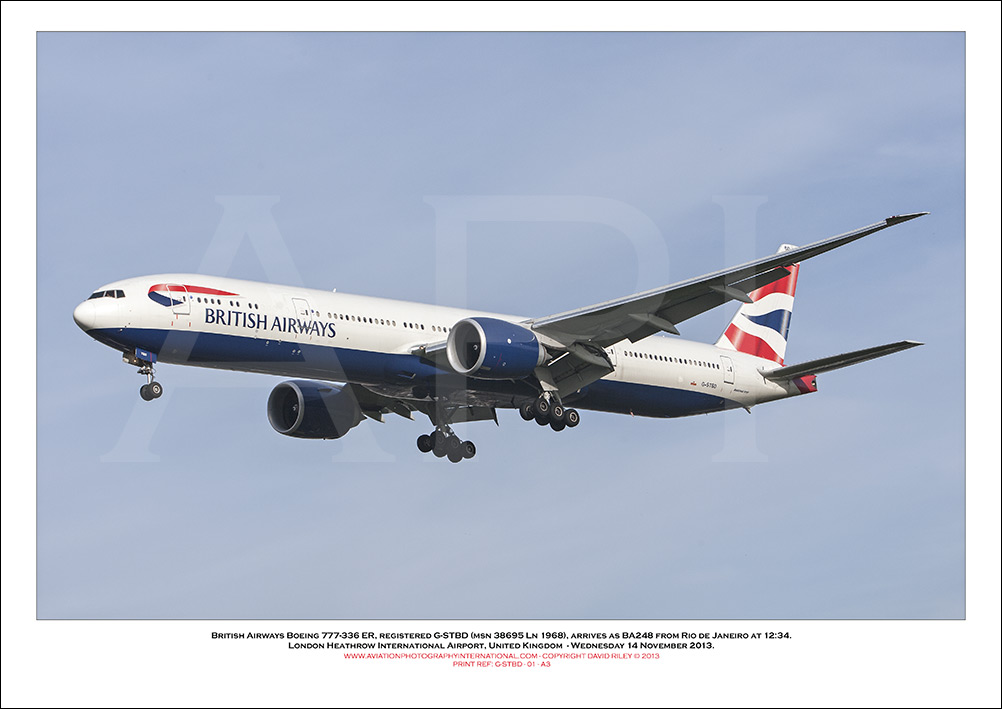  G-STBD  - British Airways Boeing 777-336 ER (Msn 38286 ln 887) - 01