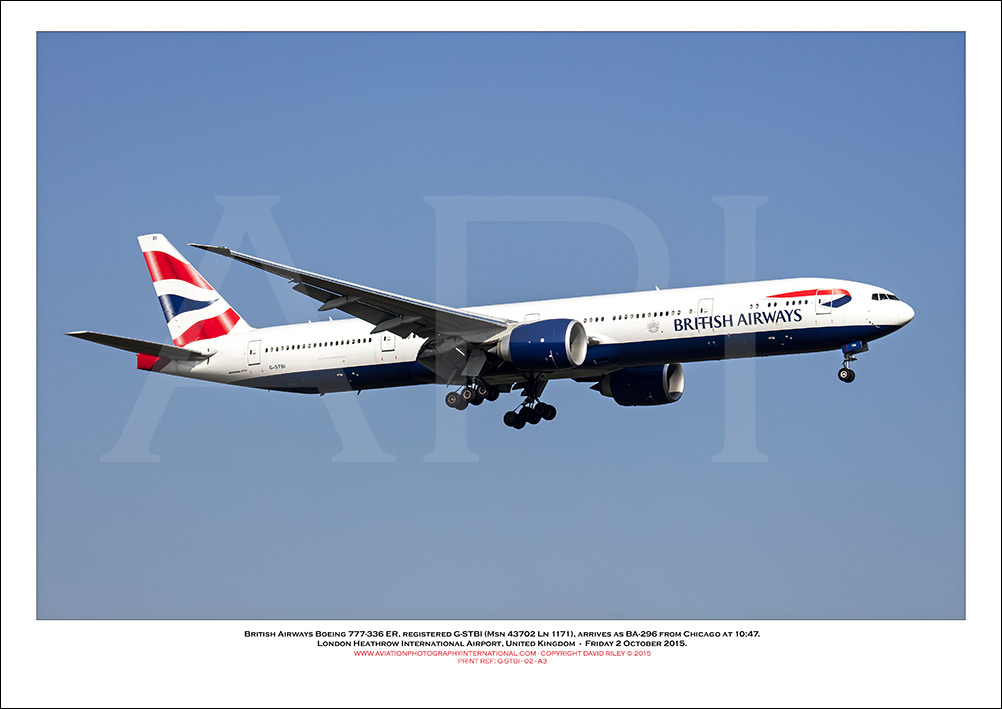  G-STBI  - British Airways Boeing 777-336 ER  (Msn 43702 Ln 1171) - 02