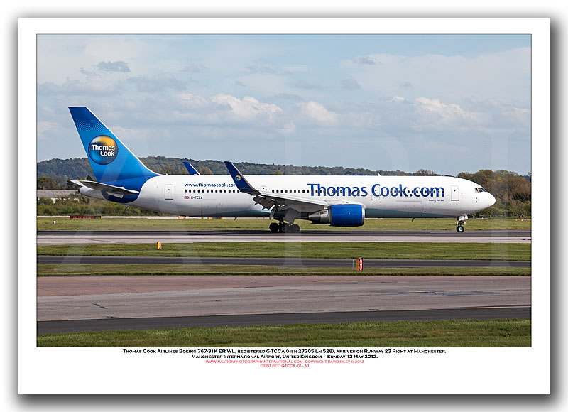 G-TCCA - Thomas Cook Airlines Boeing 767-31K ER WL (Msn 27205 Ln 528) - 01