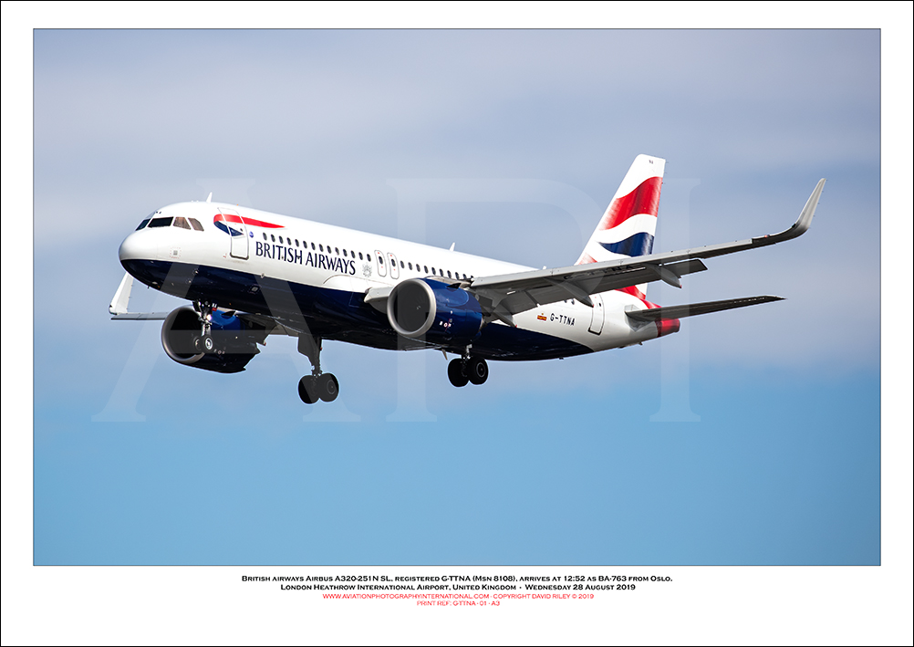 G-TTNA - British Airways Airbus A320-251N SL (Msn 8108 ) - 01