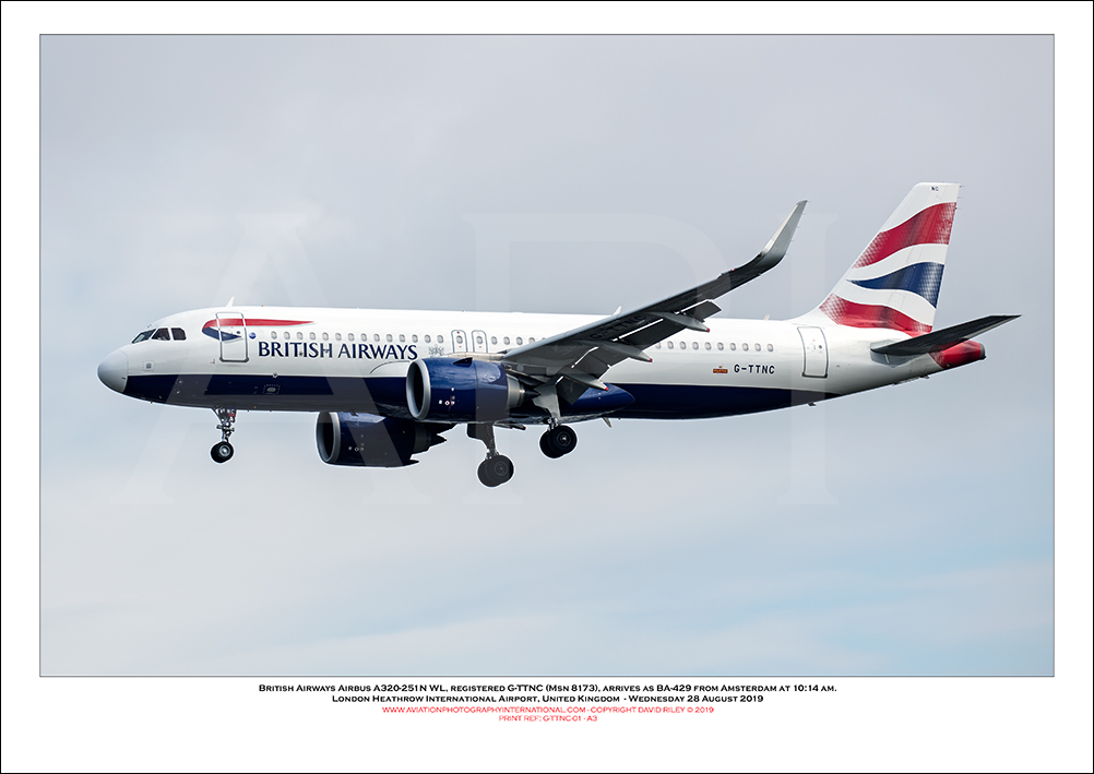 G-TTNC - British Airways Airbus A320-251N SL (Msn 8173 ) - 01