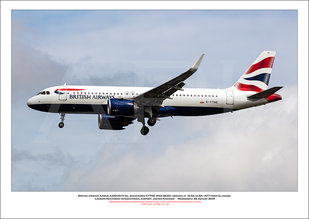 G-TTNE - British Airways Airbus A320-251N SL (Msn 8635 ) - 01