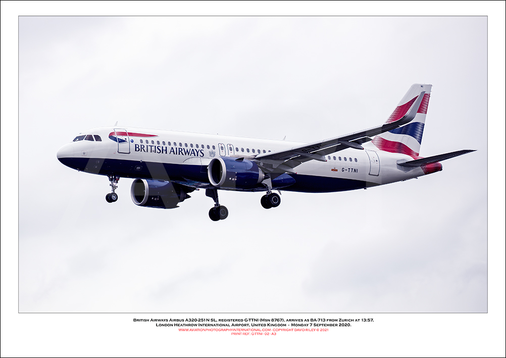G-TTNI - British Airways Airbus A320-251N SL (Msn 8767 ) - 02