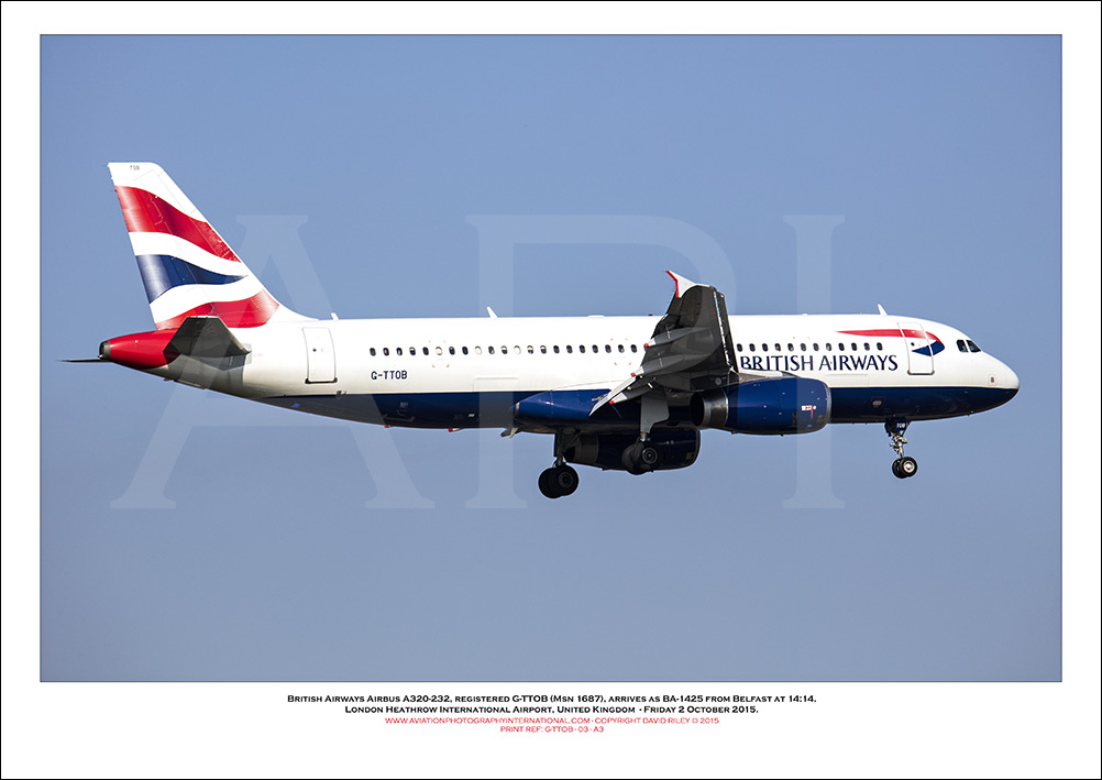 G-TTOB - British Airways Airbus A320-232 (Msn 1687) - 03