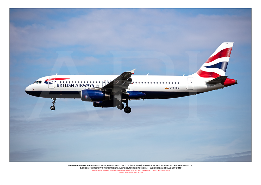 G-TTOB - British Airways Airbus A320-232 (Msn 1687) - 04