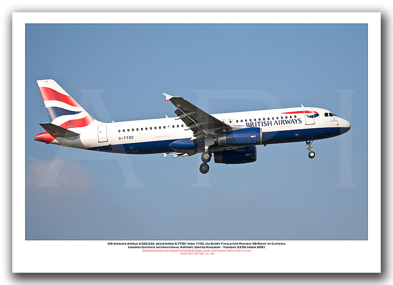 G-TTOC - GB Airways Airbus A320-232  (Msn 1715) - 01