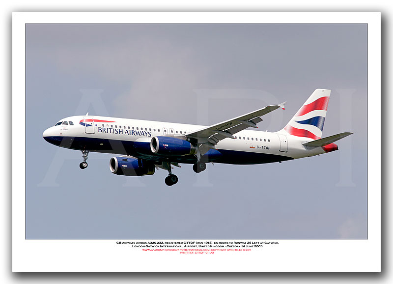 G-TTOF - GB Airways Airbus A320-232  (Msn 1918) - 01