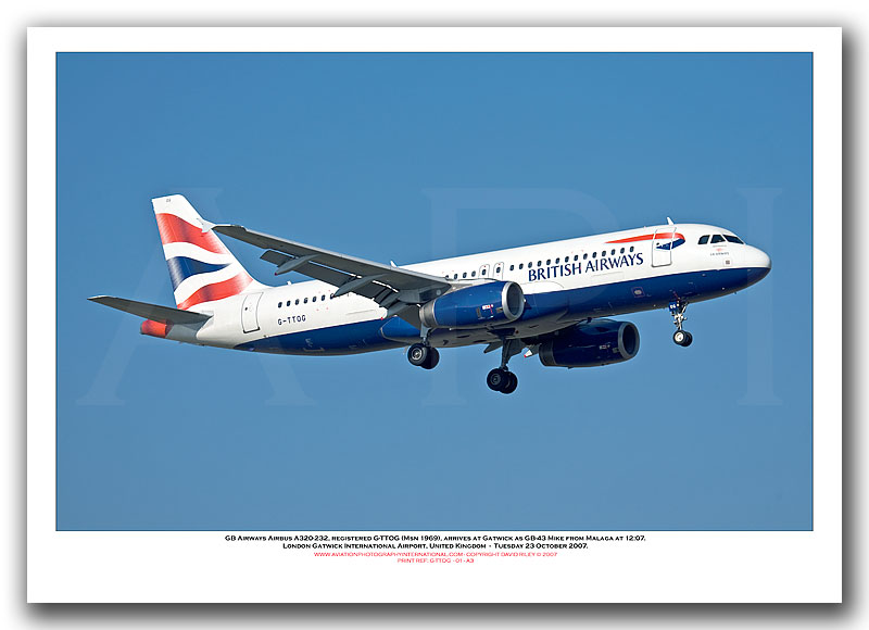 G-TTOG - GB Airways Airbus A320-232  (Msn 1969) - 01
