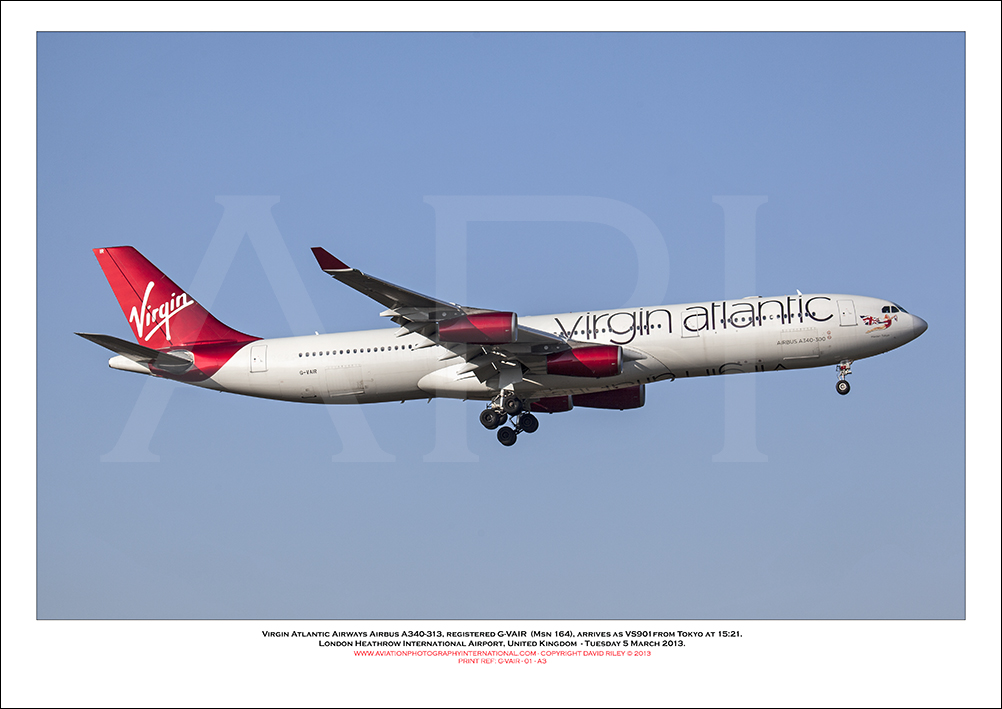 G-VAIR - Virgin Atlantic Airways Airbus A340-313 (Msn 164) - 01