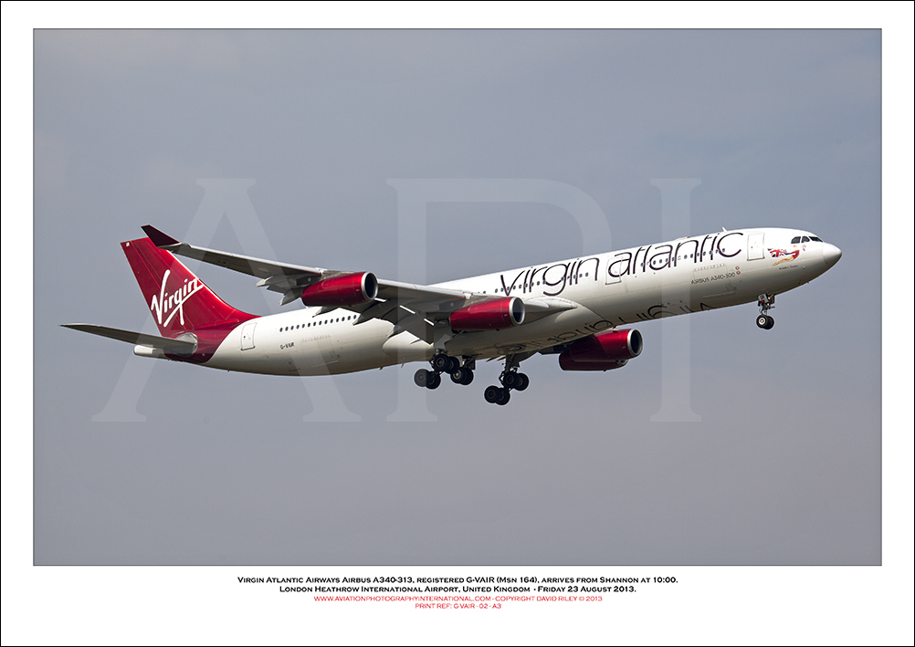 G-VAIR - Virgin Atlantic Airways Airbus A340-313 (Msn 164) - 02