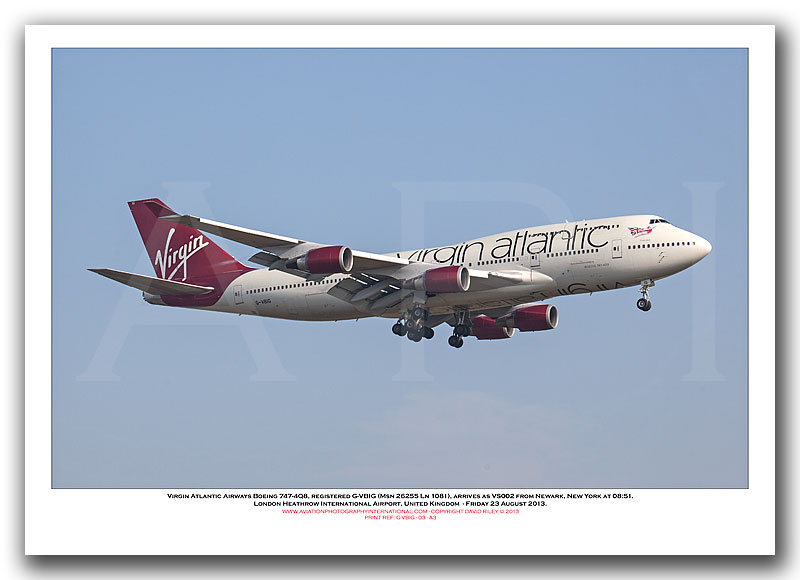 G-VBIG - Virgin Atlantic Airways Boeing 747-4Q8  (Msn 26255 ln 1081) - 03