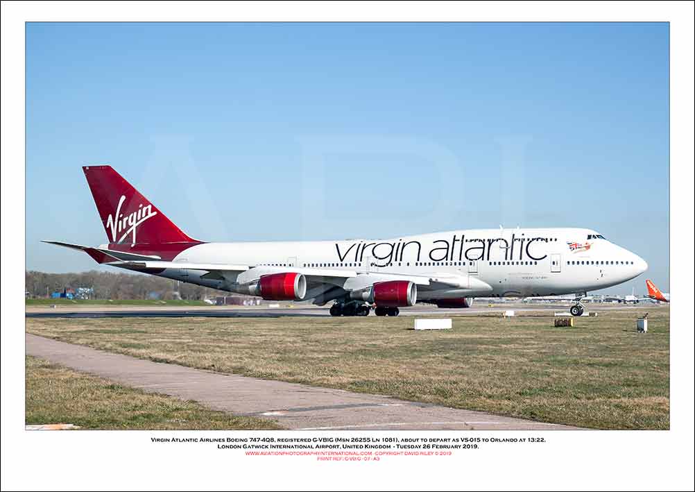 G-VBIG - Virgin Atlantic Airways Boeing 747-4Q8  (Msn 26255 ln 1081) - 07