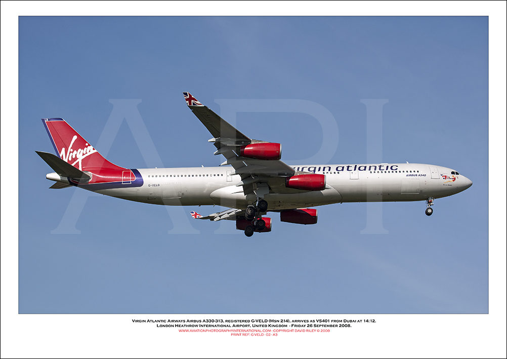 G-VELD - Virgin Atlantic Airways Airbus A340-313 (Msn 214) - 02