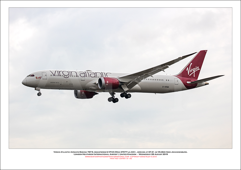 G-VFAN - Virgin Atlantic Airways Boeing 787-9 (Msn 37977 Ln 431) - 01