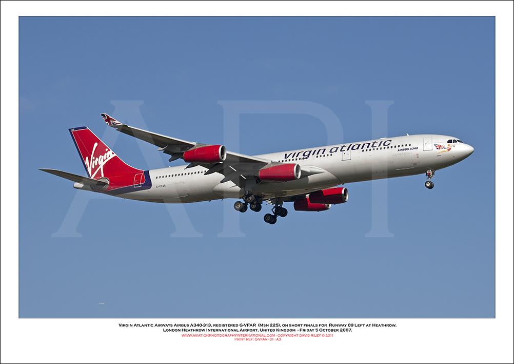G-VFAR - Virgin Atlantic Airways Airbus A340-313 (Msn 225) - 01