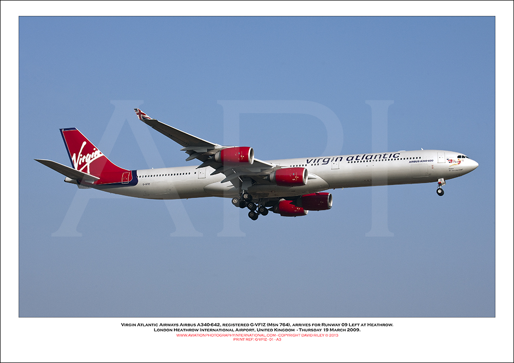 G-VFIZ - Virgin Atlantic Airways Airbus A340-642, (Msn 764) - 01